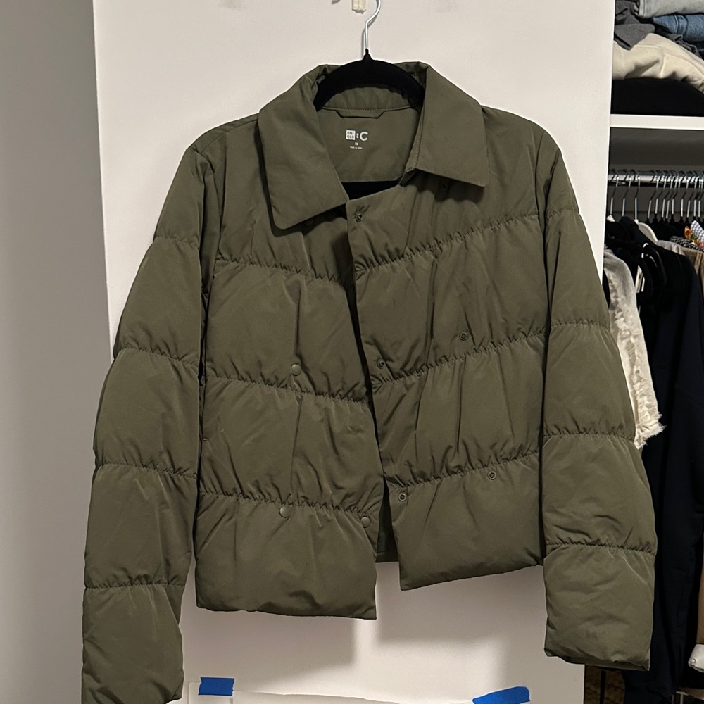 Uniqlo Clare C green jacket
